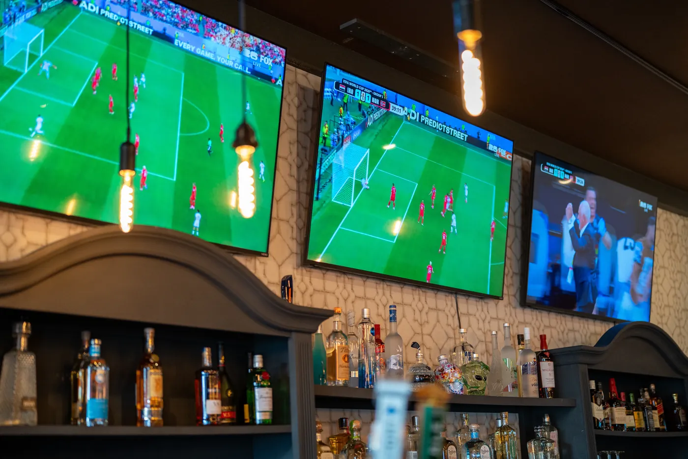 The bar with games on